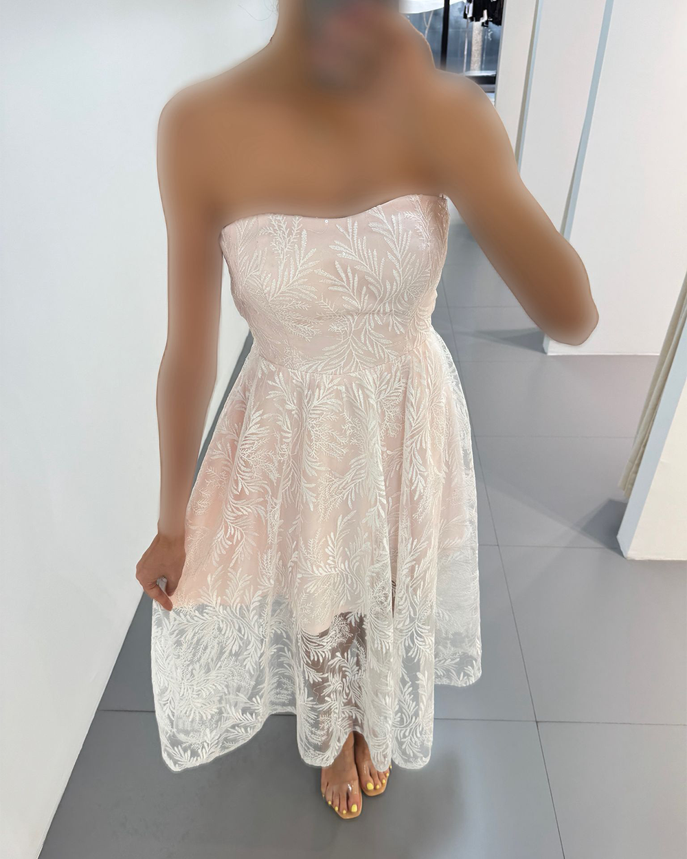 پیراهن توربلند دکلته