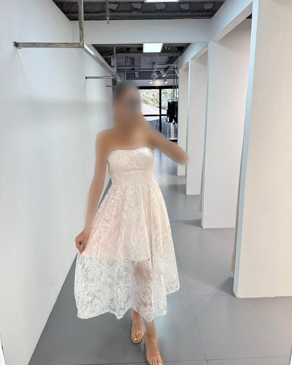 پیراهن توربلند دکلته