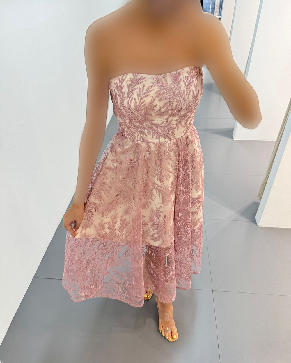 پیراهن توربلند دکلته