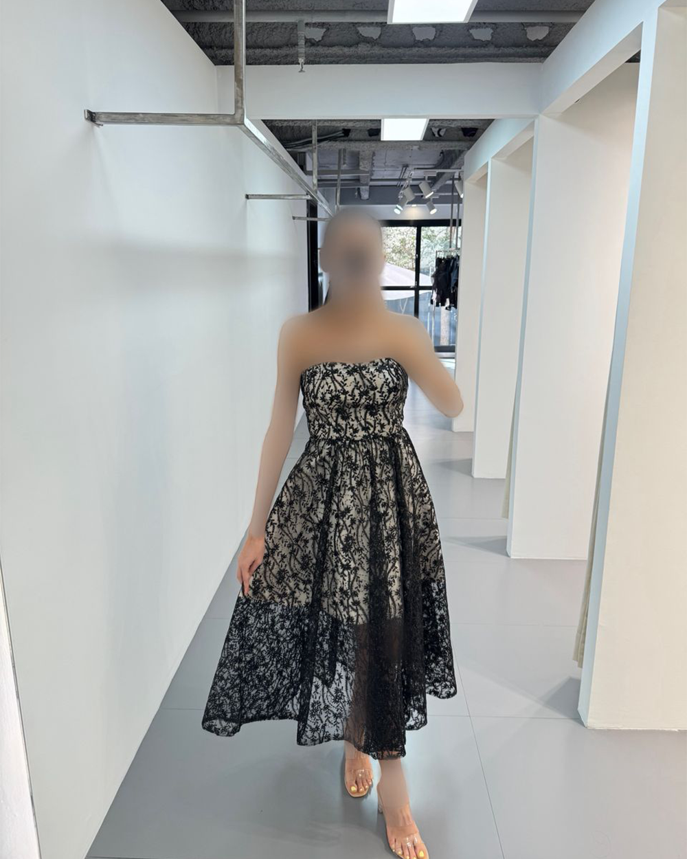 پیراهن توربلند دکلته