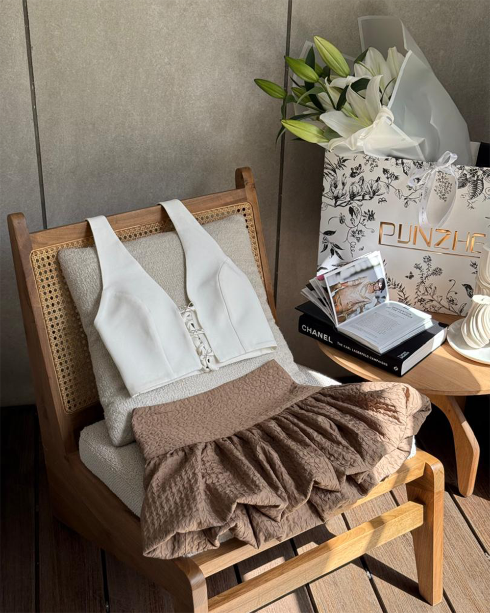 دامن پایین پفی