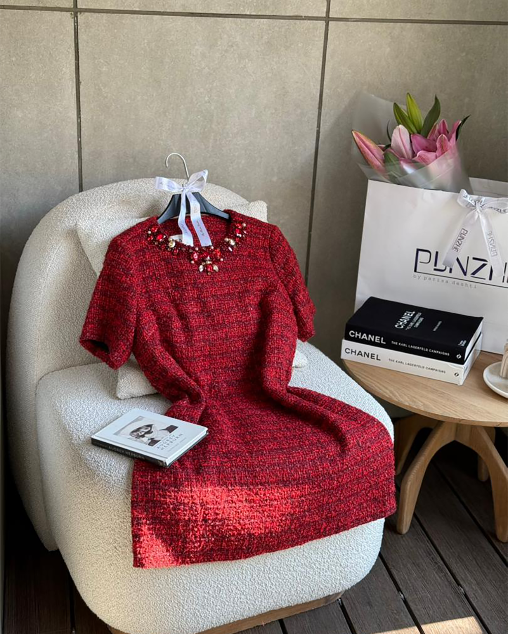 پیراهن شنل یقه سنگ