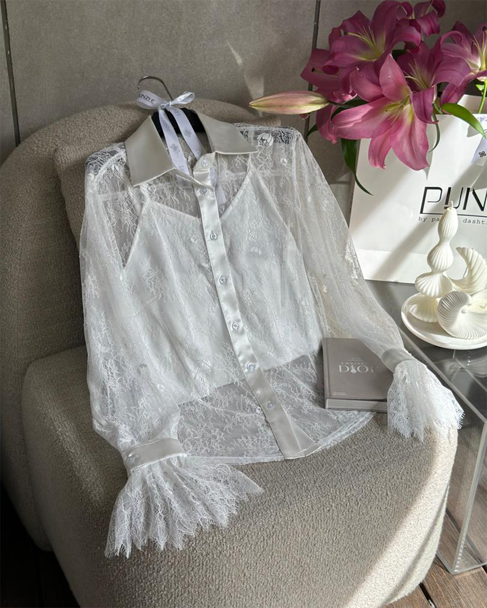 شومیز دانتل فرانسه