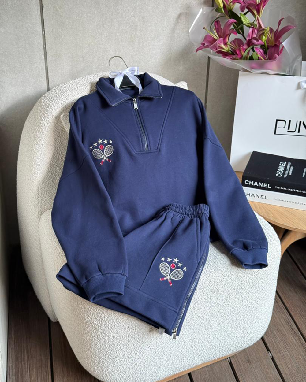 ست دورس و شلوارک تنیسی