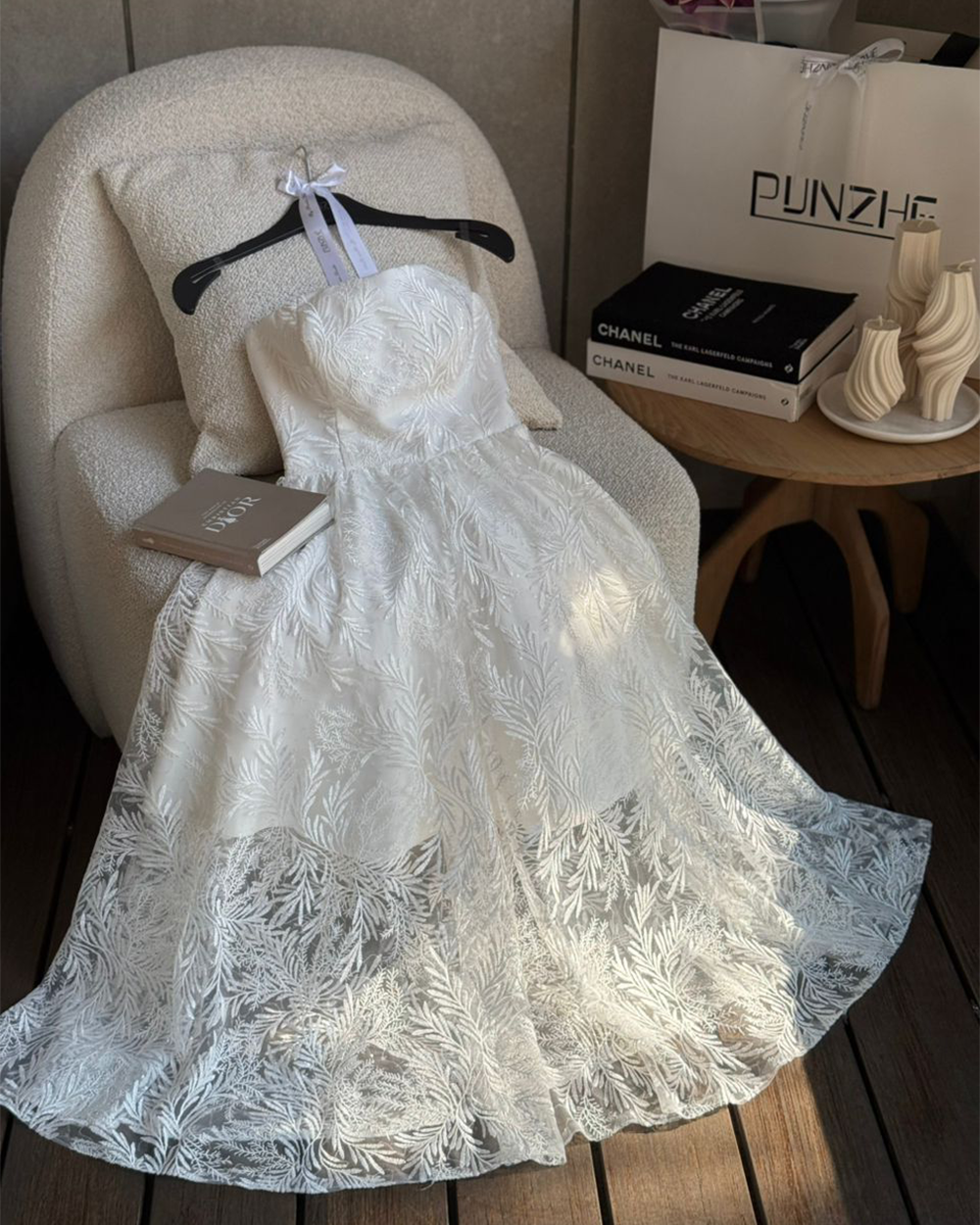 پیراهن توربلند دکلته