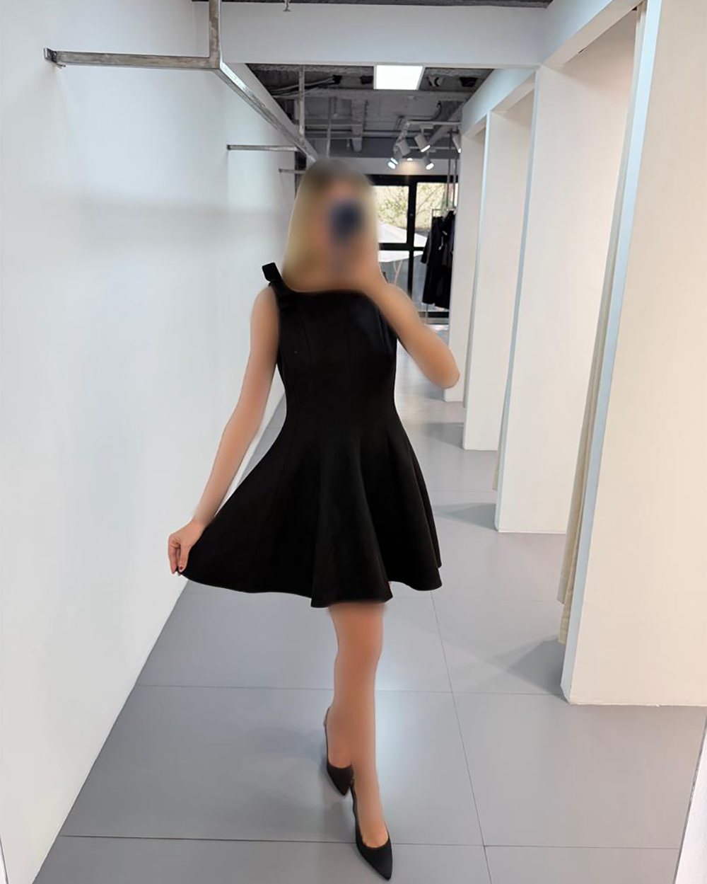 پیراهن جیر سرشانه پاپیون