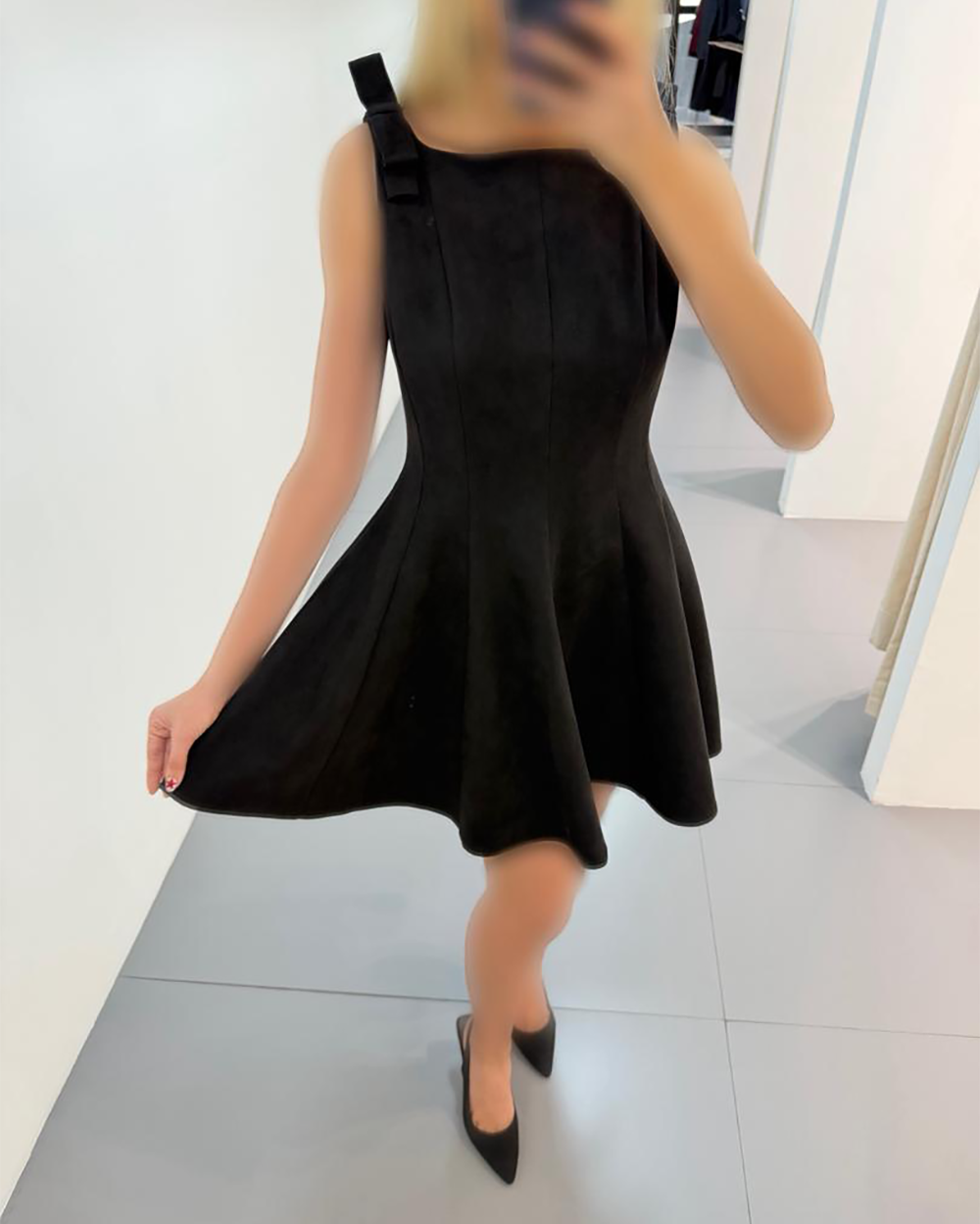 پیراهن جیر سرشانه پاپیون