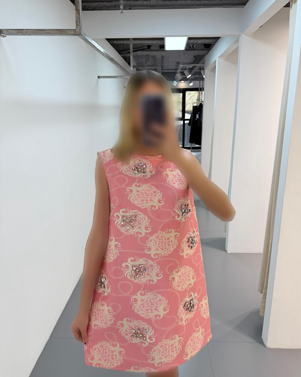 پیراهن رنگی کار شده