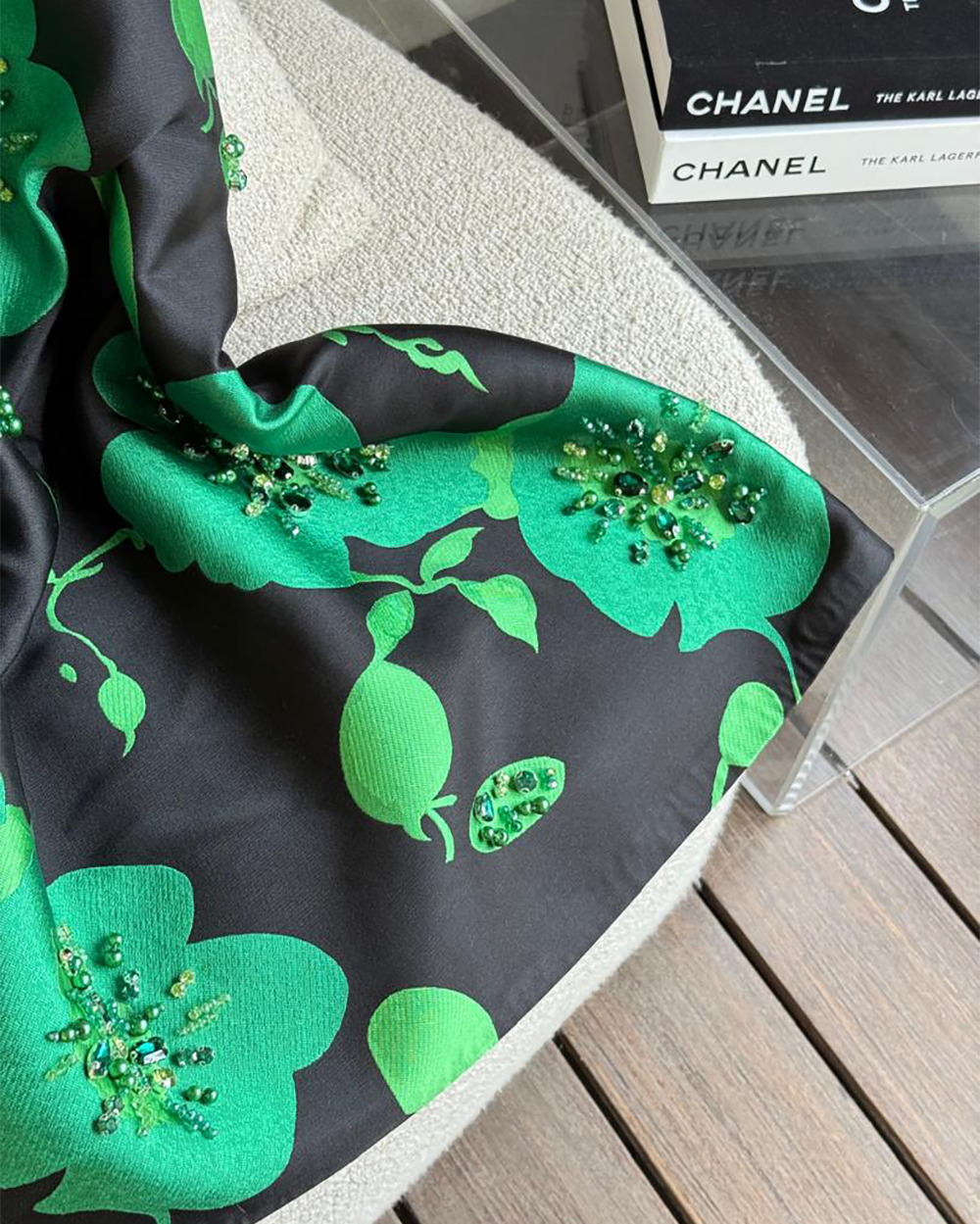 پیراهن صدفی گل