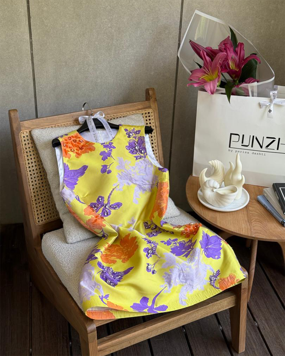 پیراهن ژاکارد رنگی