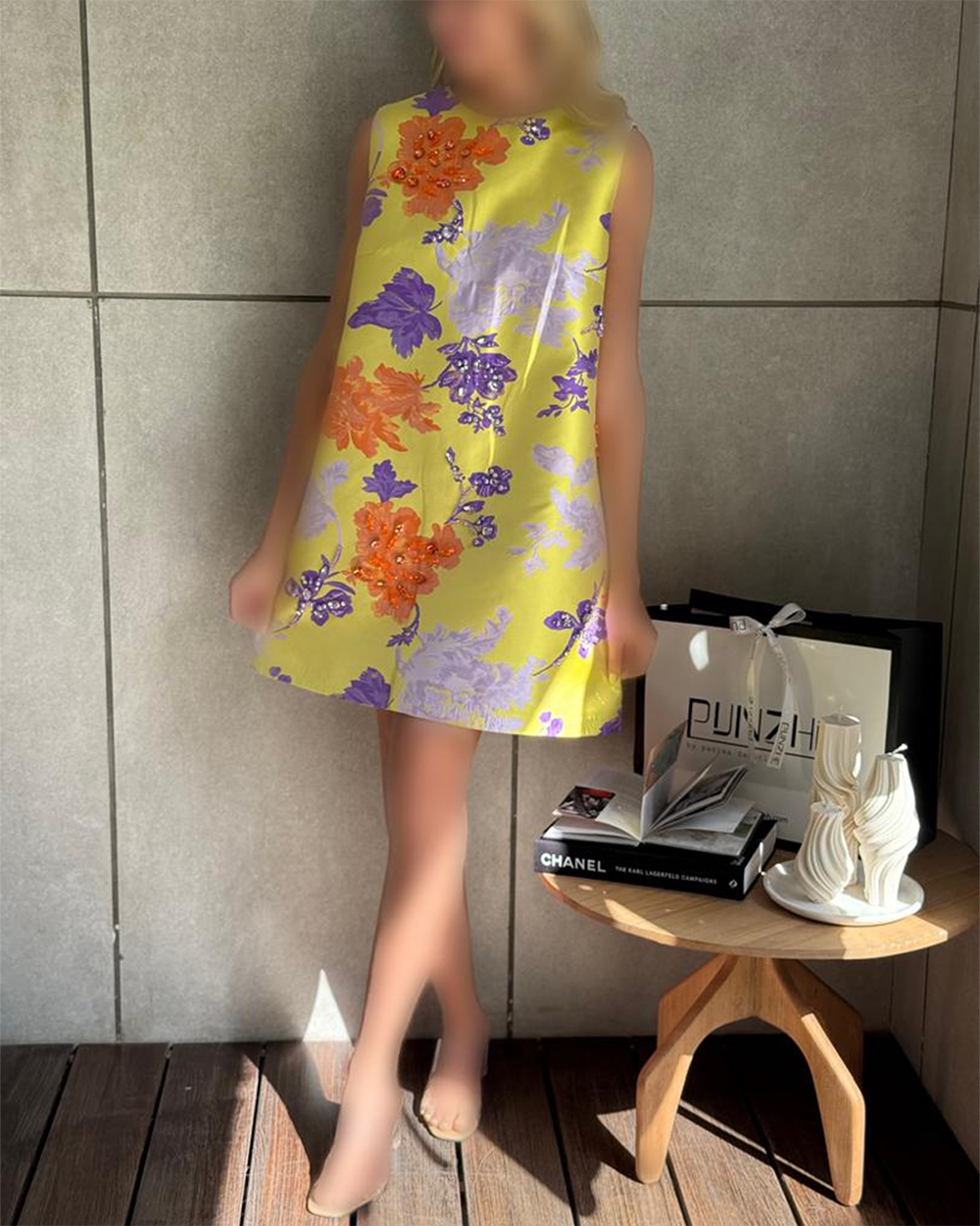 پیراهن ژاکارد رنگی