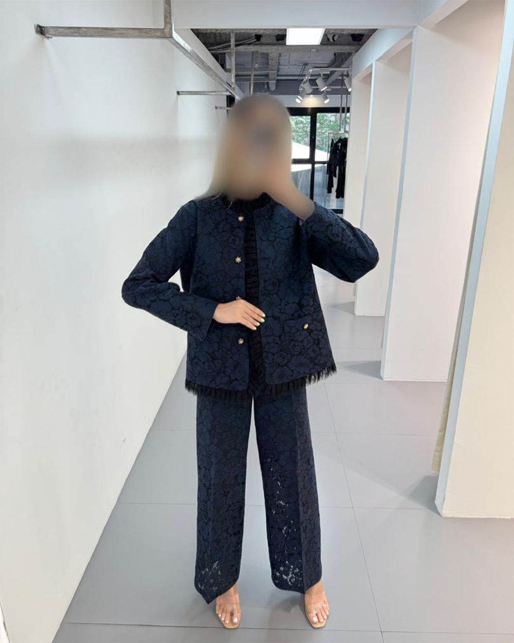 شلوار دانتل کارشده