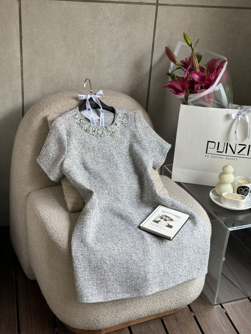 پیراهن یقه سنگ شنل