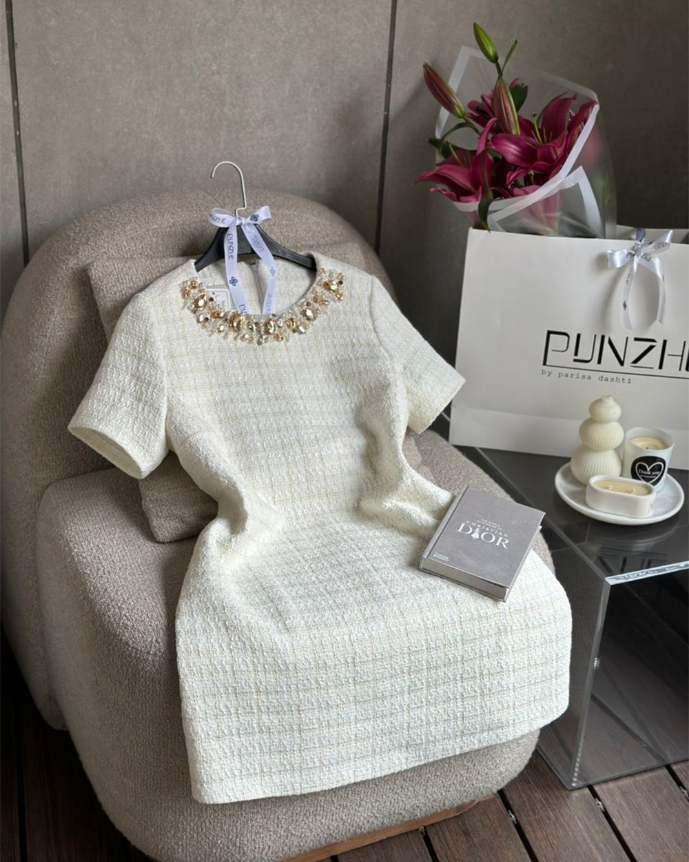 پیراهن یقه سنگ شنل