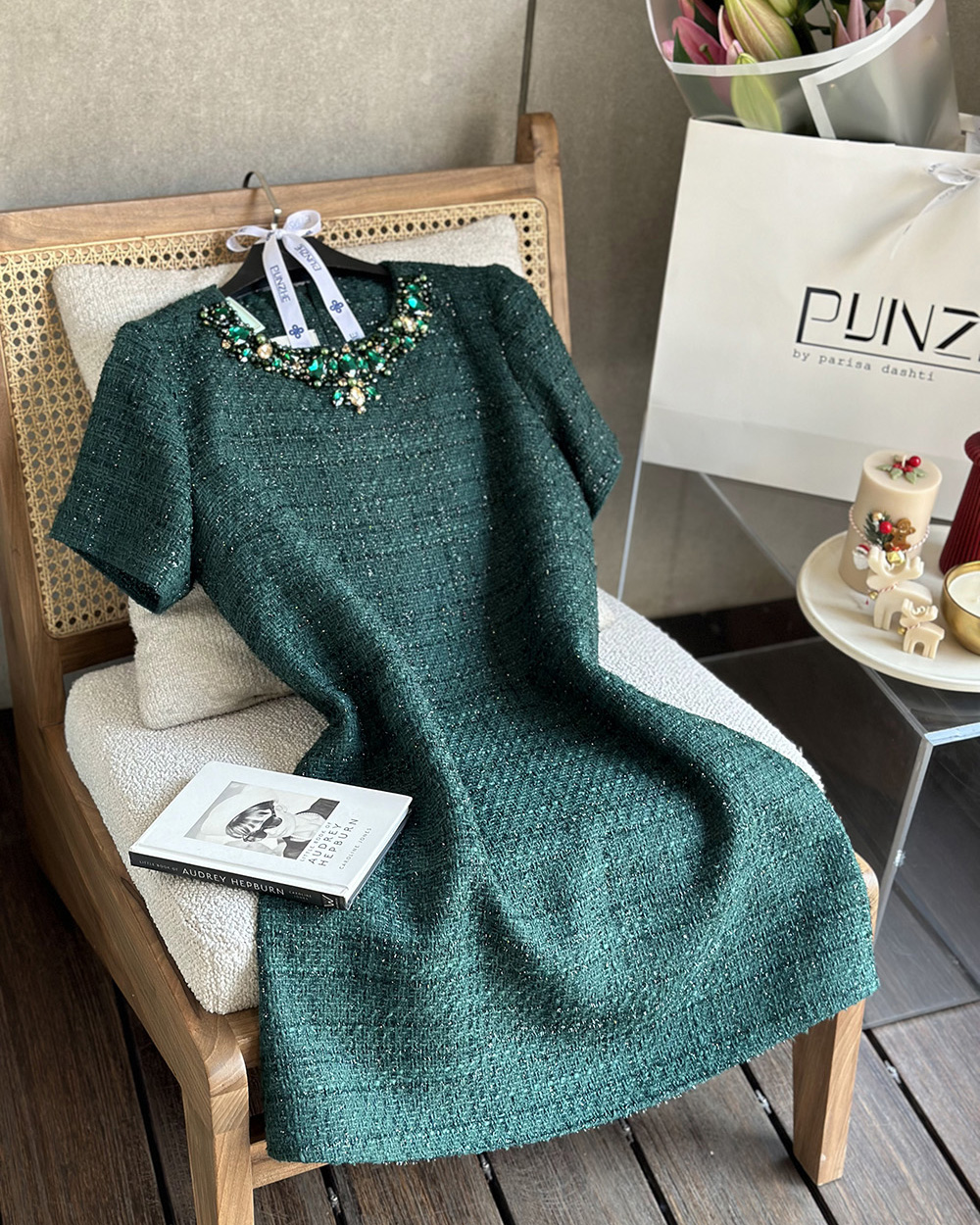 پیراهن یقه سنگ شنل