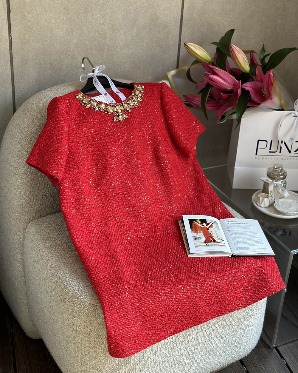 پیراهن یقه سنگ شنل