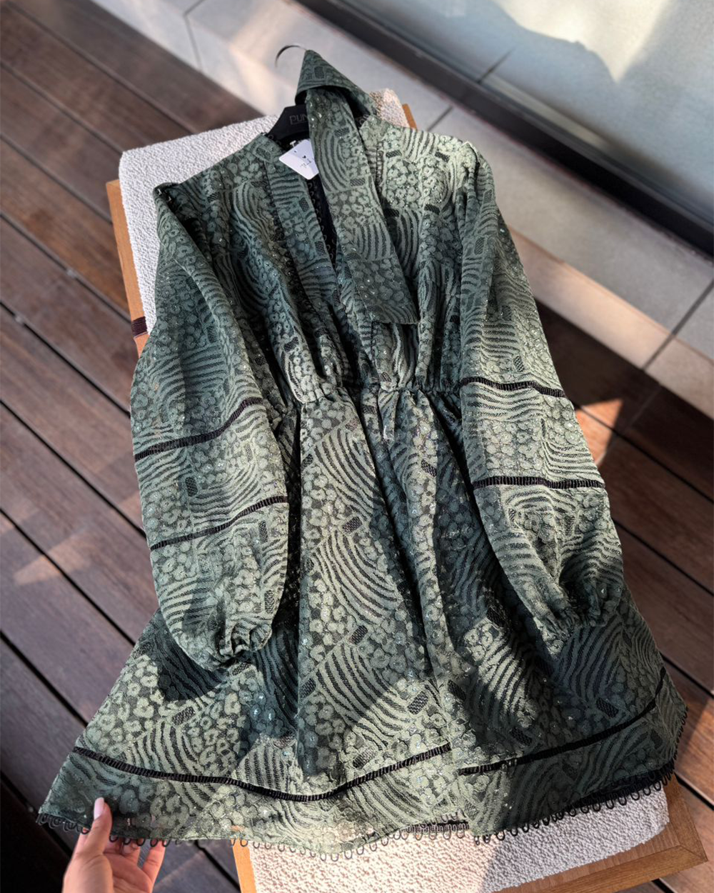 پیراهن دانتل نواری