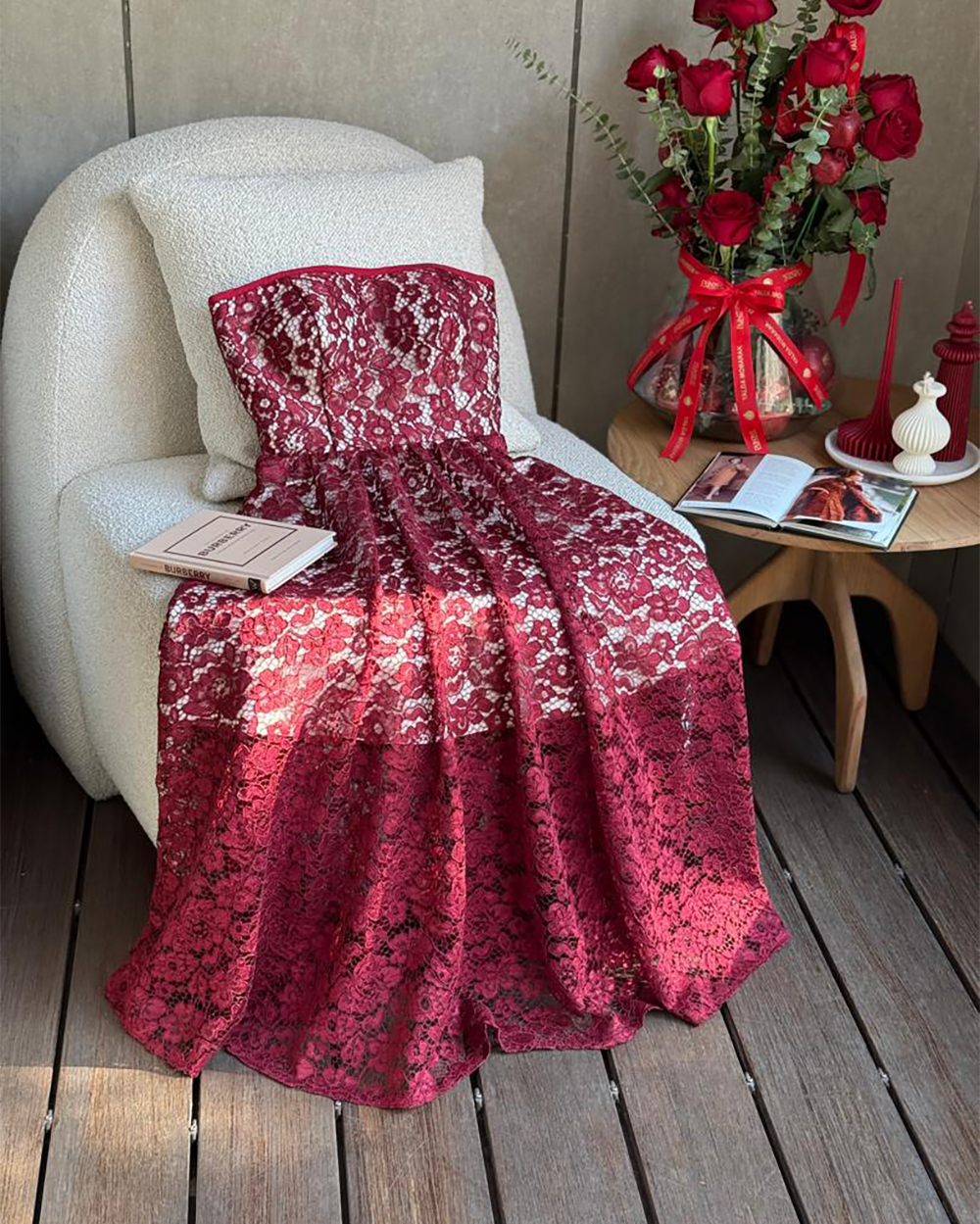 دکلته نوار دار بلند