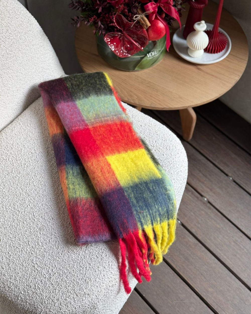 بیگ اسکارف چهارخانه