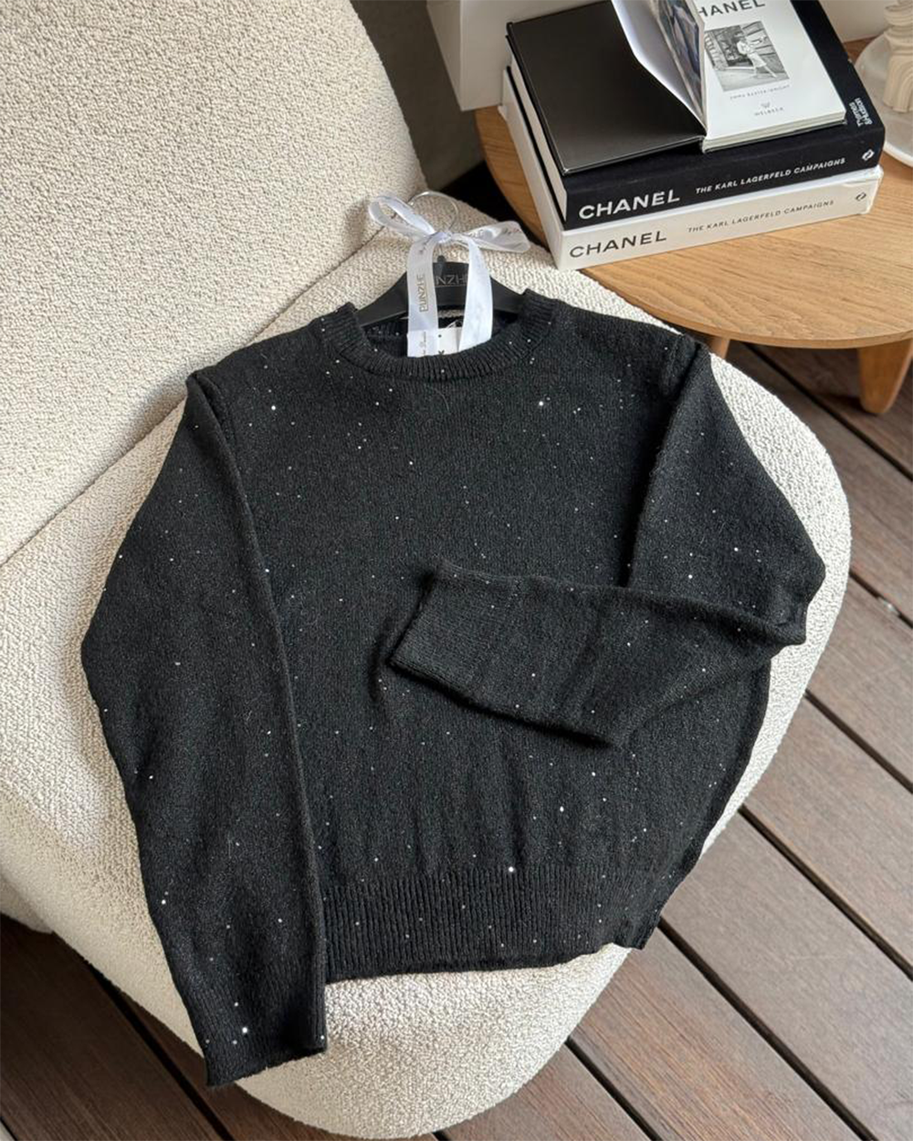 بافت یقه گرد شاینی