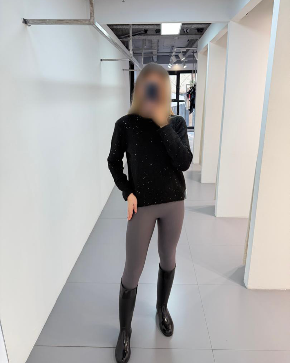 بافت یقه گرد شاینی