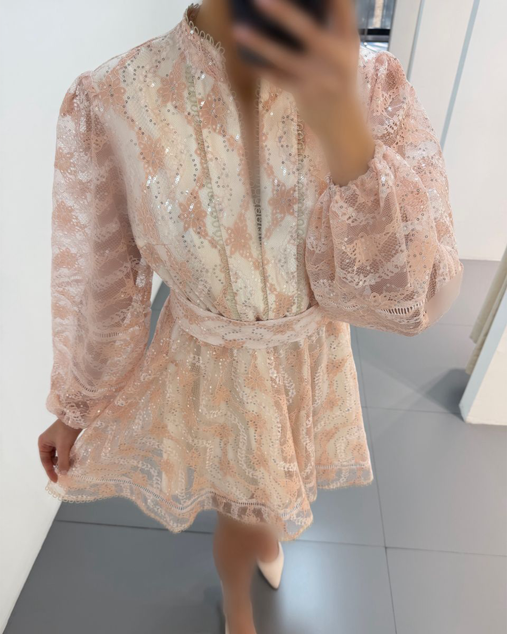 پیراهن دانتل نواری