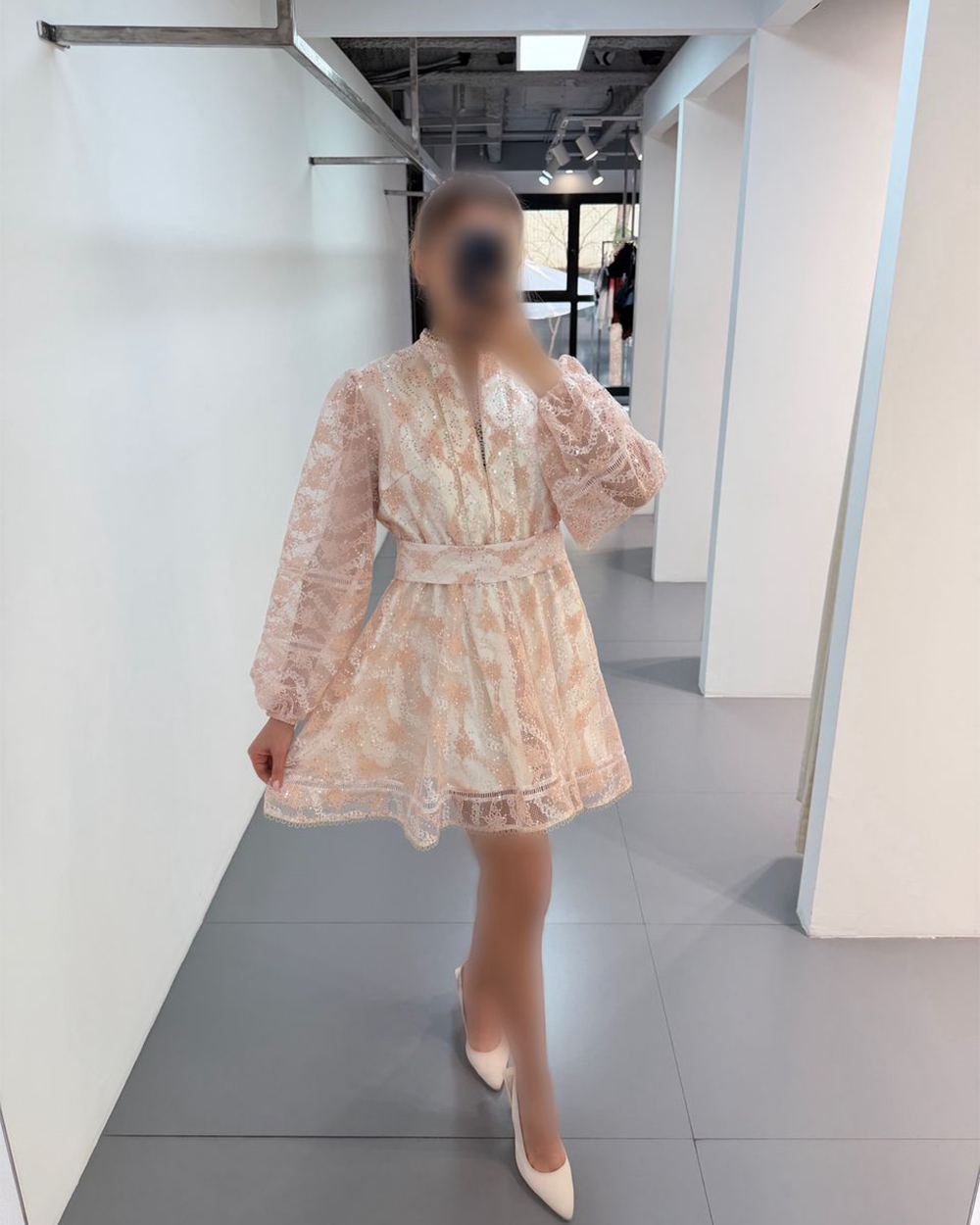 پیراهن دانتل نواری