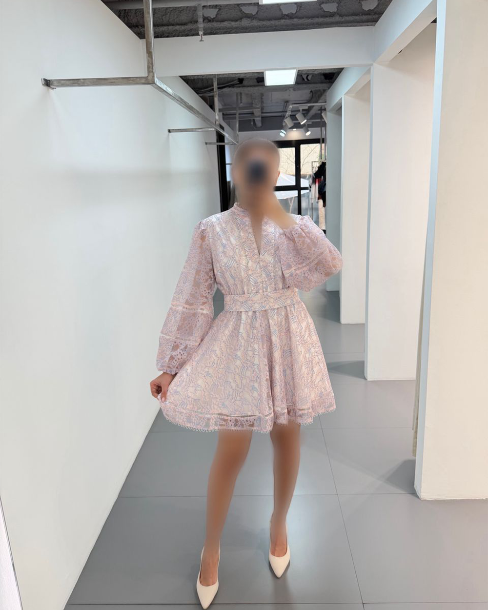 پیراهن دانتل نواری