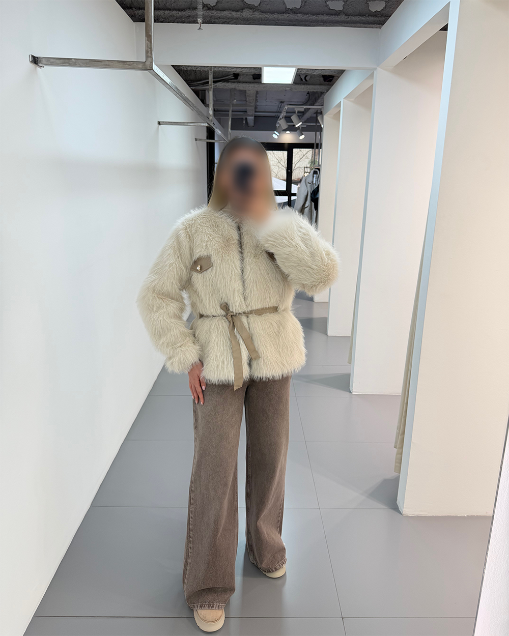 کت پوست کمردار