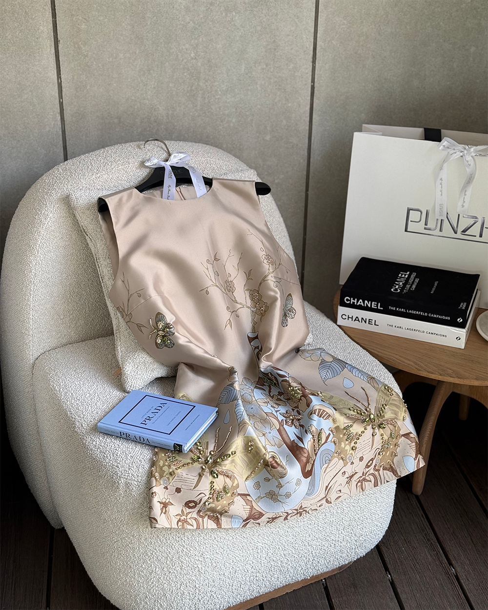 پیراهن رنگی کار شده