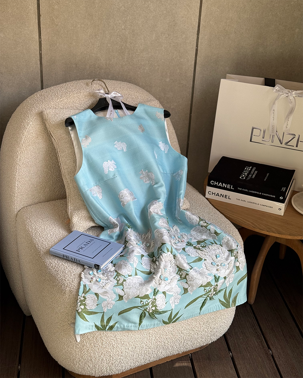 پیراهن رنگی کار شده