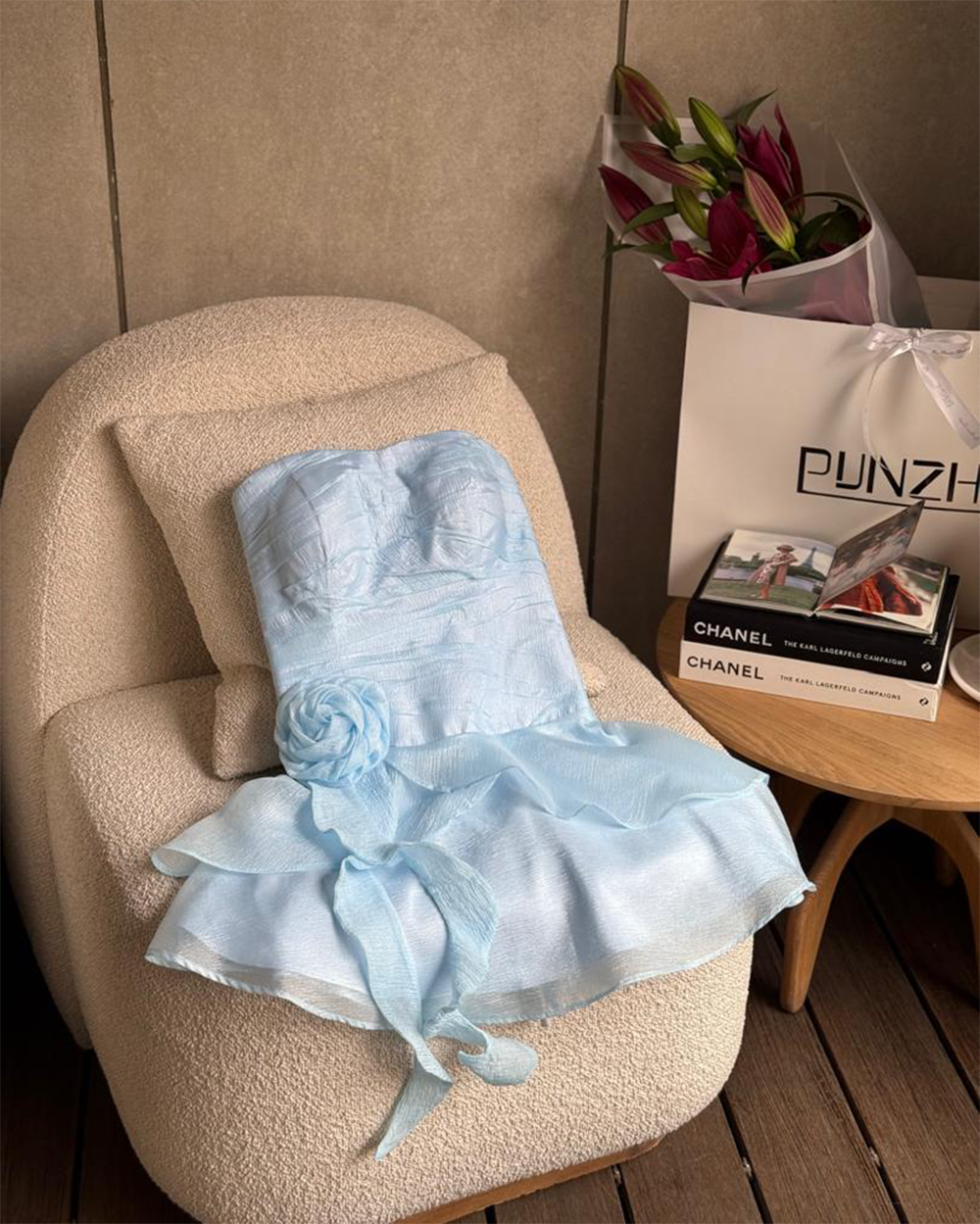 پیراهن گل دراپه