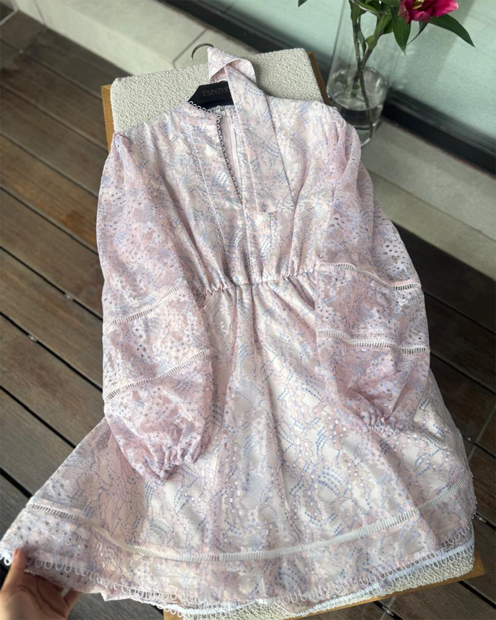 پیراهن دانتل نواری