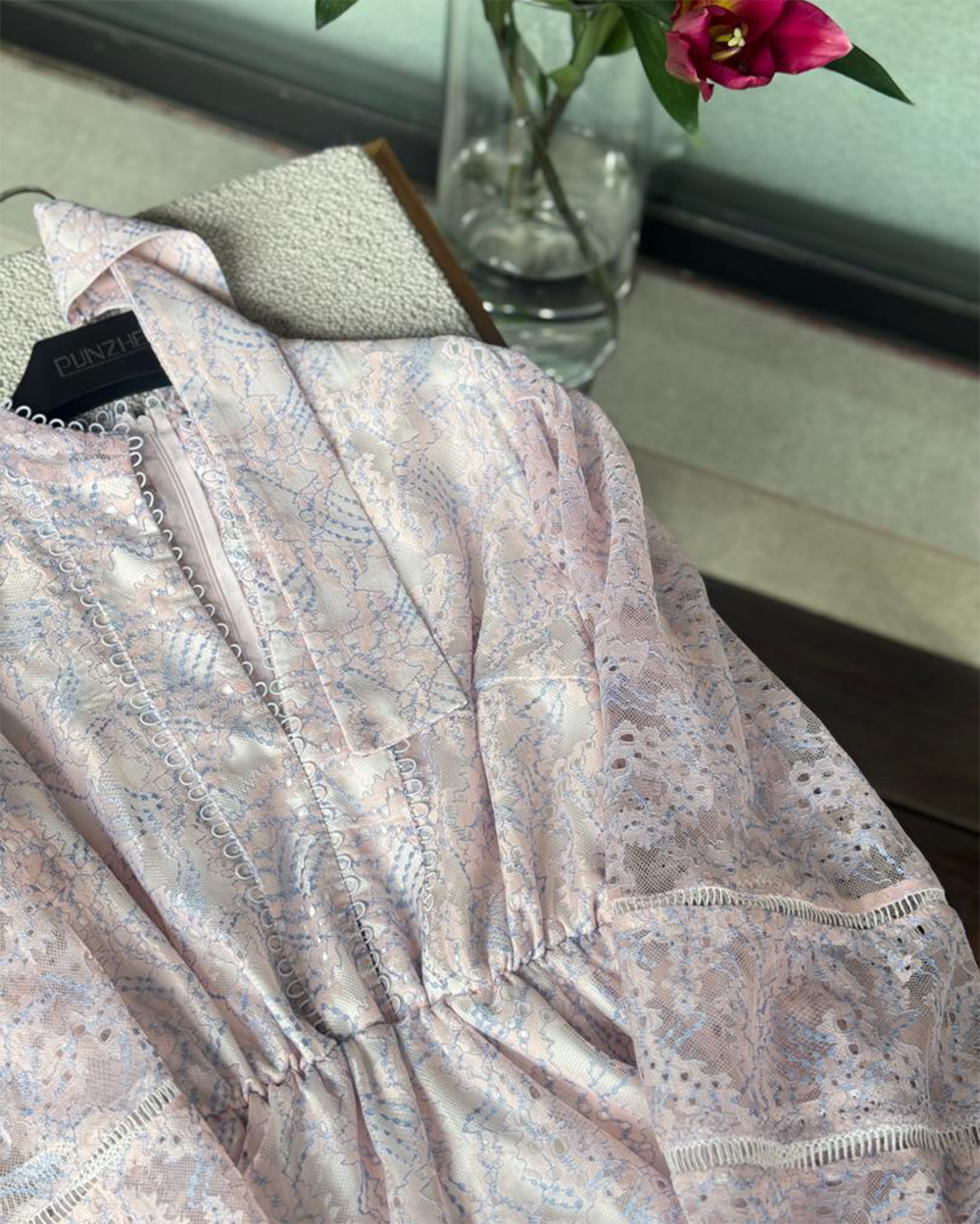 پیراهن دانتل نواری