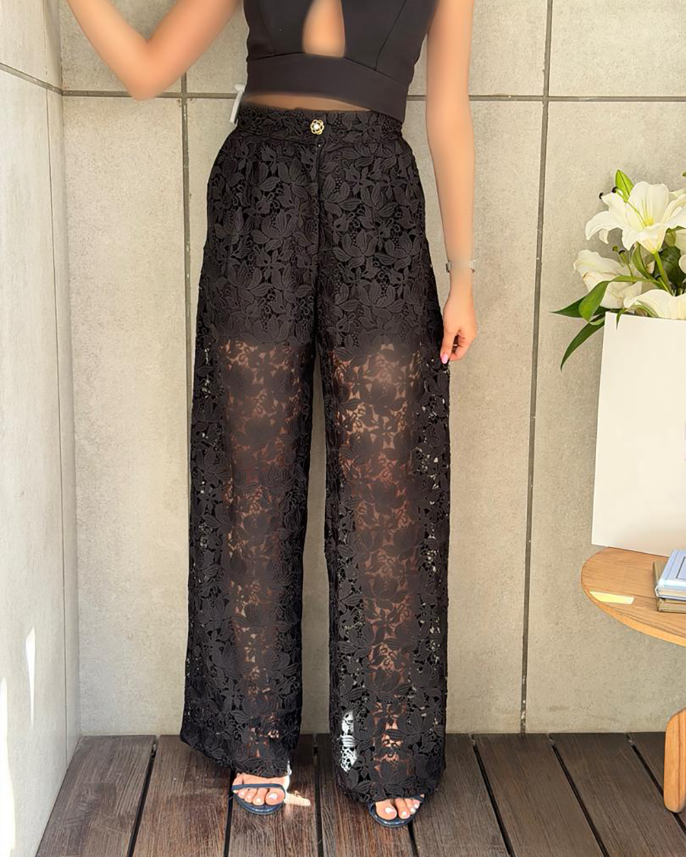 شلوار قلاب بافی