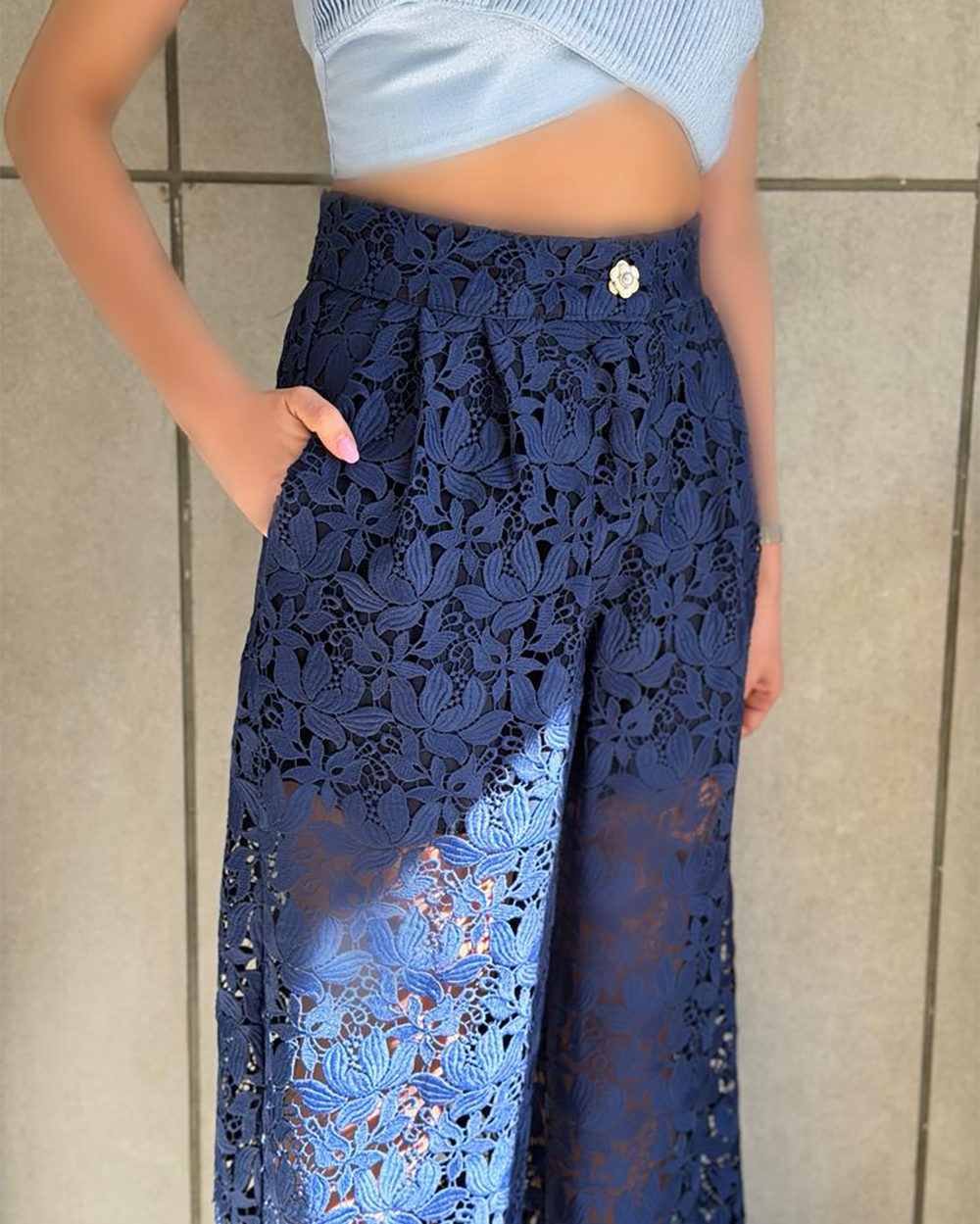 شلوار قلاب بافی