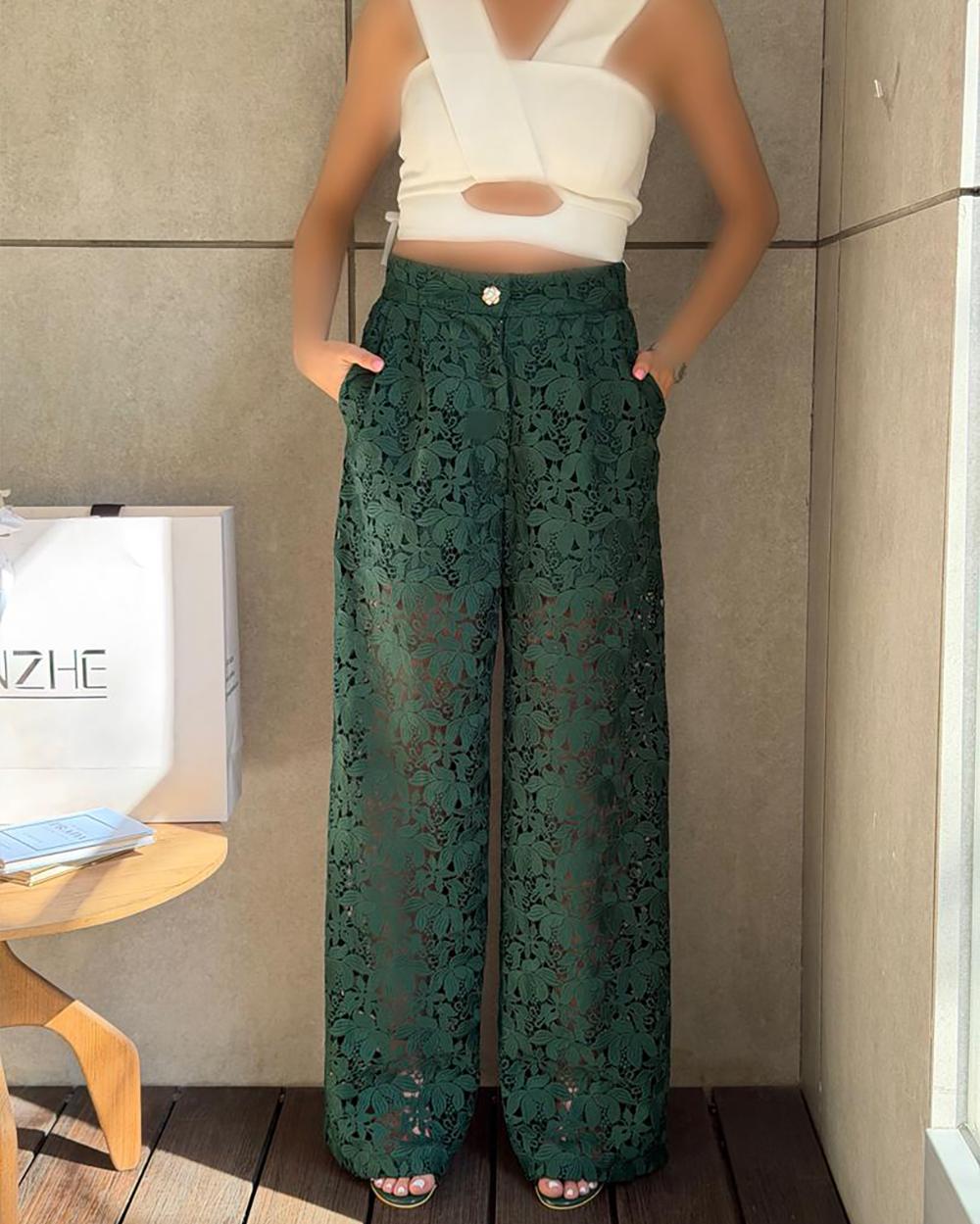 شلوار قلاب بافی