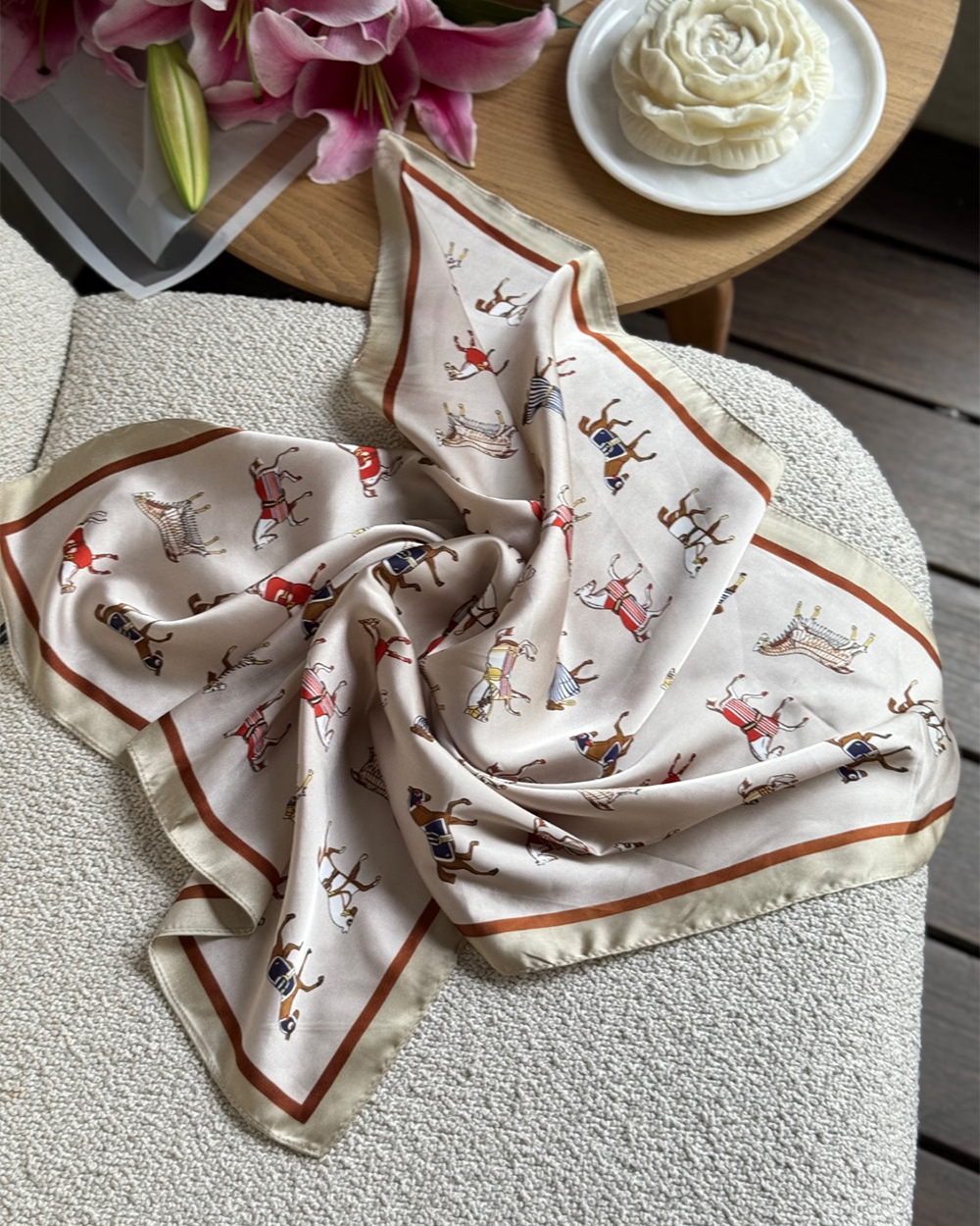 روسری ابریشم لوکس